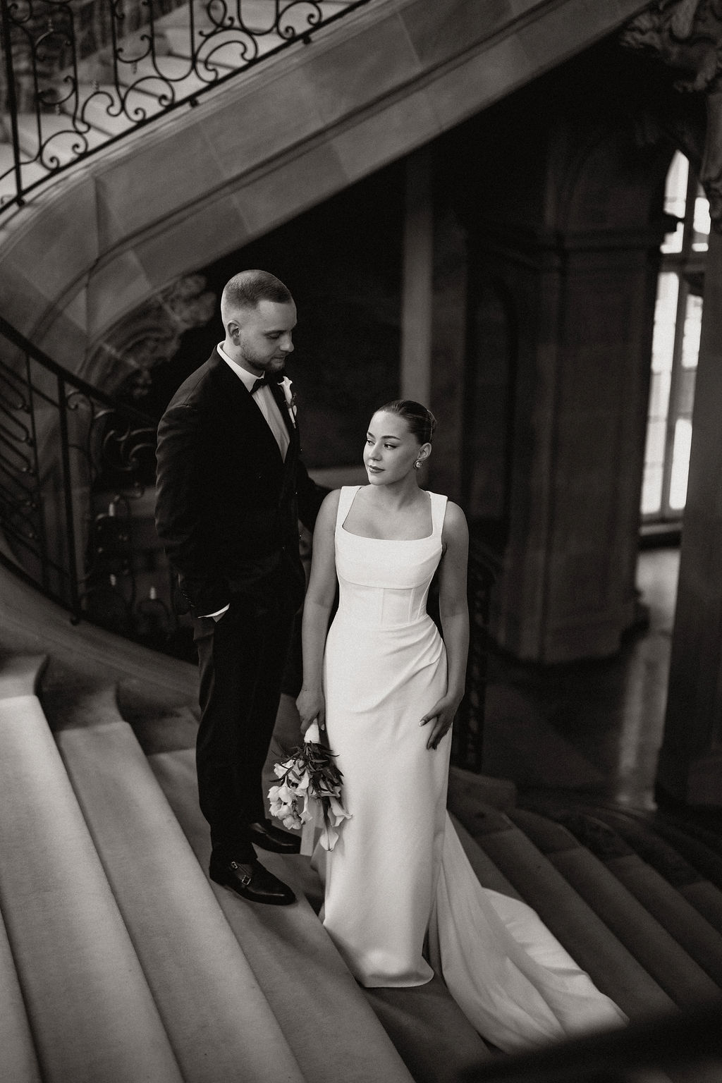 Nach der Trauung im Neuen Schloss Stuttgart, Aylin und Melvin, Koray Design